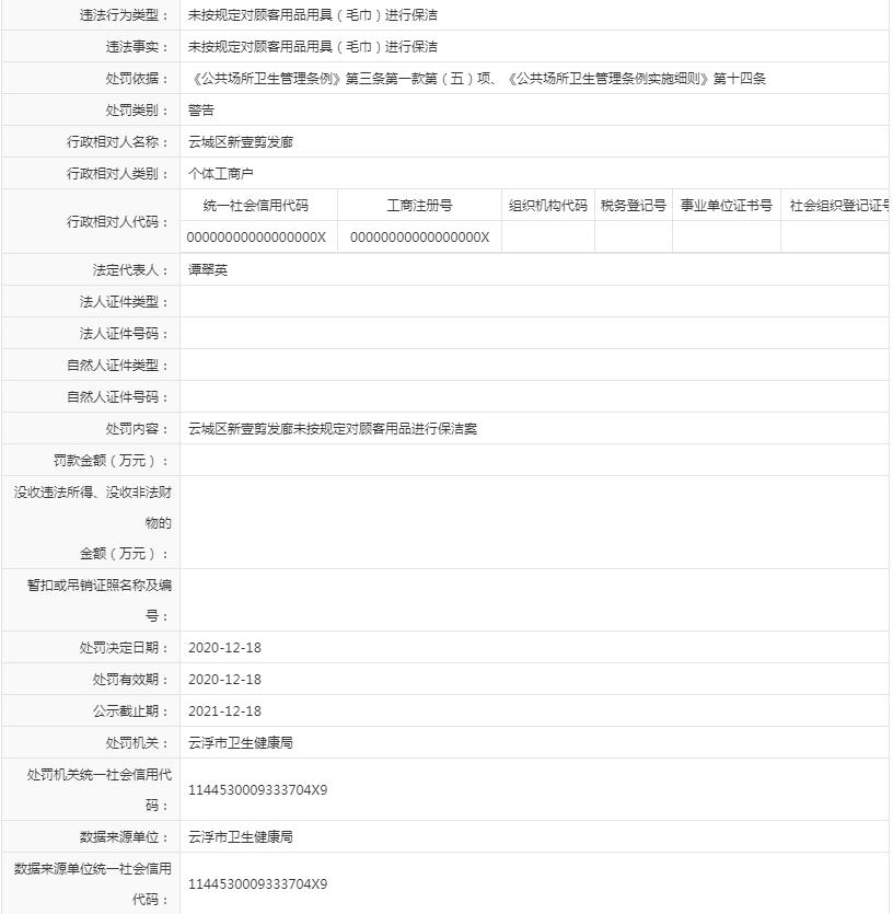 未按規(guī)定對(duì)顧客用品用具（毛巾）進(jìn)行保潔（新壹剪發(fā)廊）.jpg